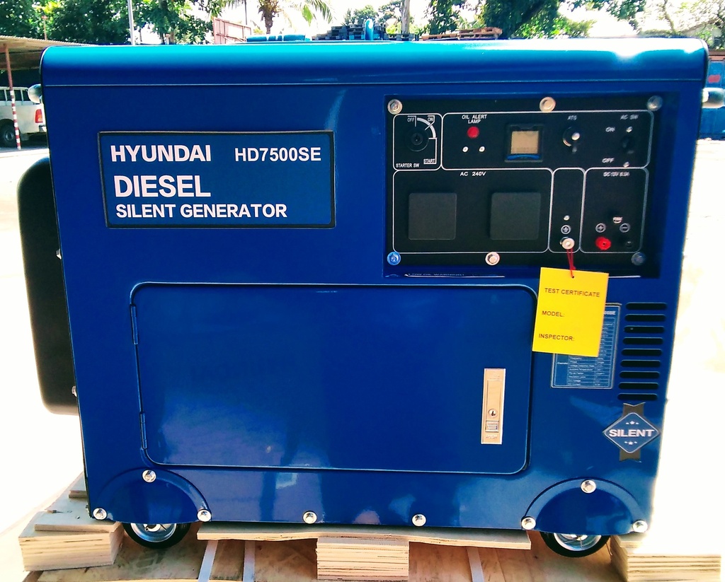 Genset Diesel Hyundai 5.5kw Silent HD7500SE