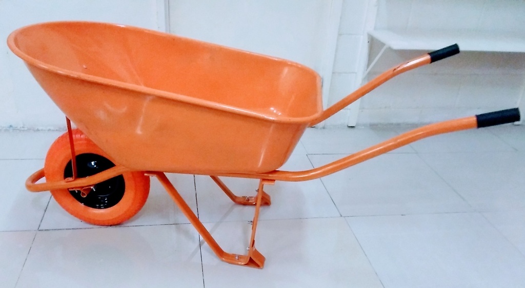 Wheel Barrow Stl Tray 7cu Tubeless Tyre