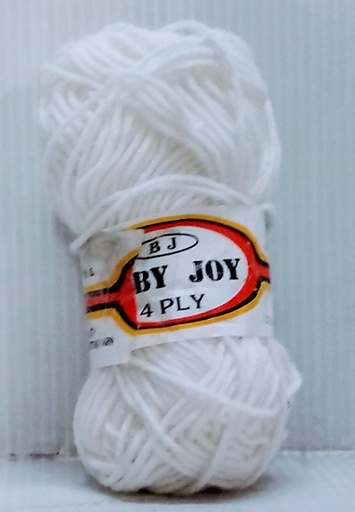 [FC1085] Wool Bilum B/Jy White # 4049
