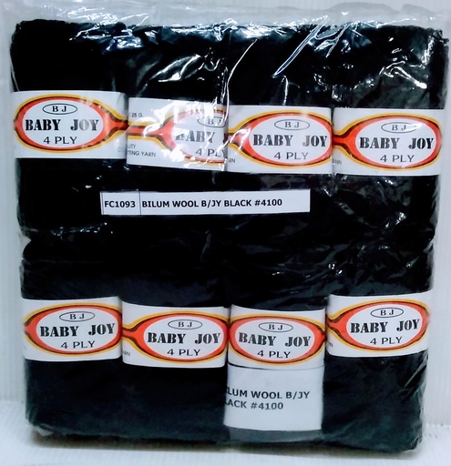 [FC1093] Wool Bilum B/Jy Black #4100