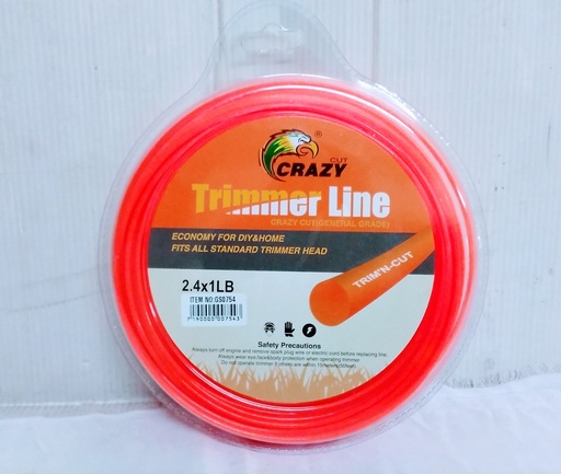 [GS0754] Trimmer Line Crazy Cut 2.4mmx87m 1lb
