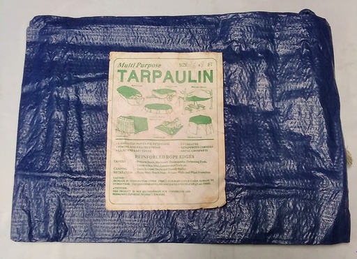 [PB0072] Tarpaulin Blue 6'X8' 110g