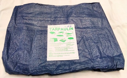 [PB0109] Tarpaulin Blue 24'X30' 110g