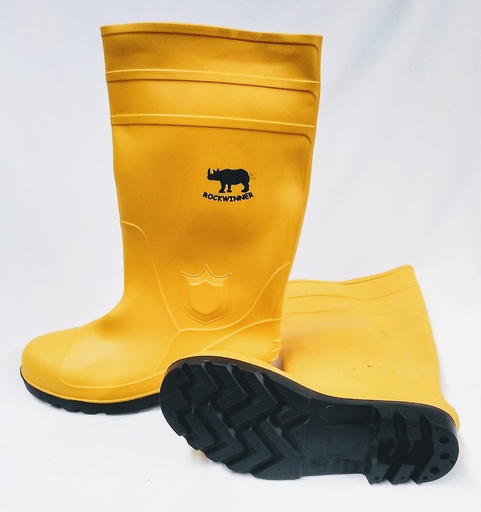 [SW0078] Gumboot Pair Safety RW Yel Hc S9
