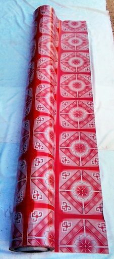 [VI0065RD] Floor Mat PVC 72 X 0.5mm Red