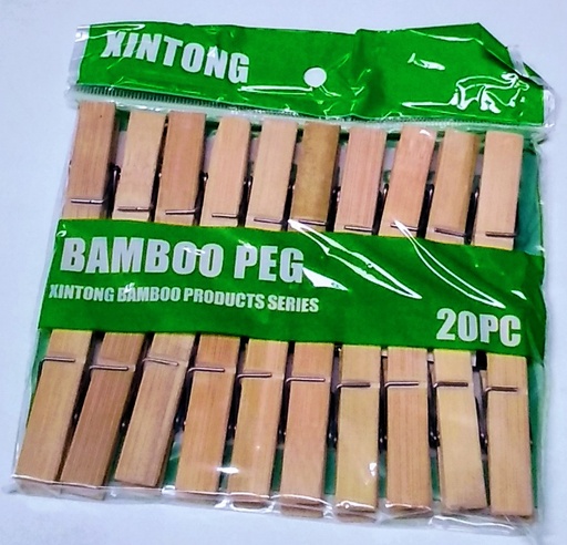 [VI0151] Pegs Clothes Bamboo 20pk