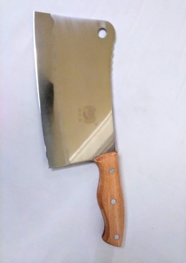 [VI4622] Kitchen Knife Butcher W/Wdn Hdl 7" Fc075