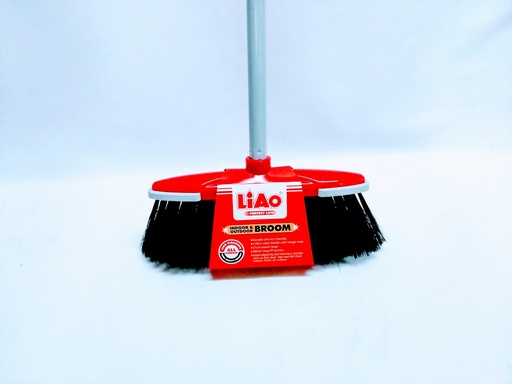[VI4911] Liao Broom 130cm Steel Hdl W/Broom Head 27cm