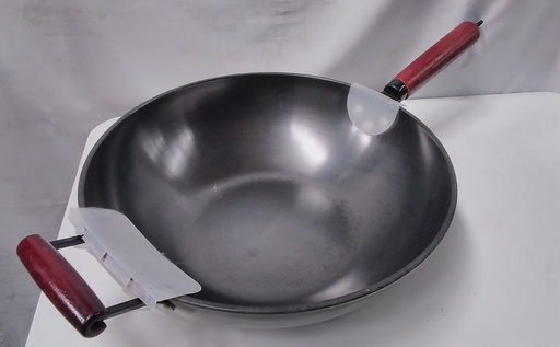 [VI5299] Wok Pan Iron w/hdl JWP34cm