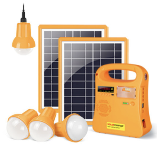 [VI5582] Solar Sunflare Lighting System W/4Bulb 10W SF-310