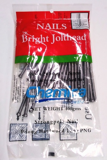 [WN0292] Nail J/Head Bright 4" 400g