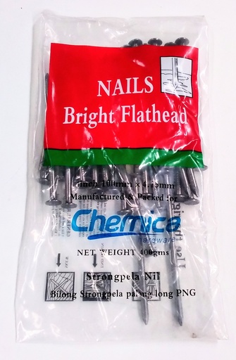 [WN0300] Nail F/Head Bright 4"400g