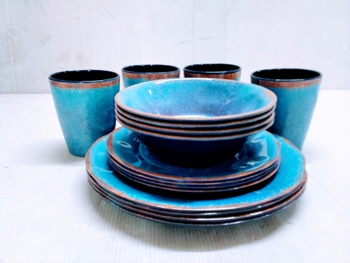 [VI5642] Dinnerware Set Vintage Style 16Pcs/Set