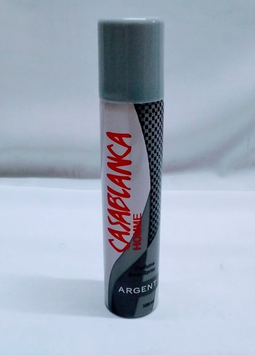 [BC0032] Body Spray Mens Casablanca Argent 100ml