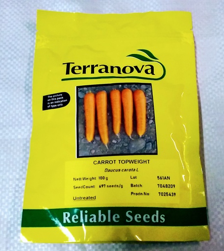 [SD0269] Seed Carrot Topweight 100g Terranova