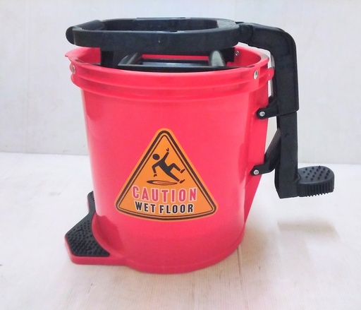 [VI5704] Mop Bucket W/Pedal 16L Red MC03001