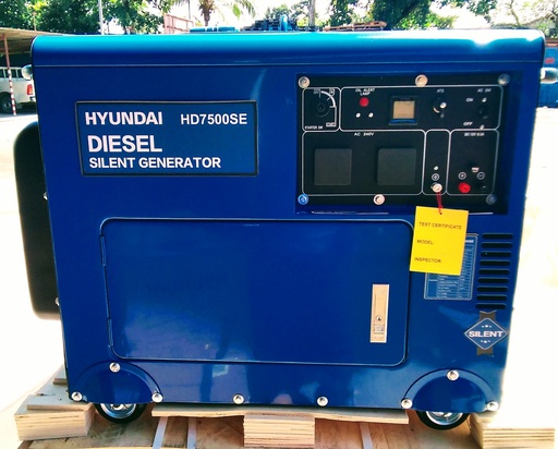 [MA0554] Genset Diesel Hyundai 5.5kw Silent HD7500SE