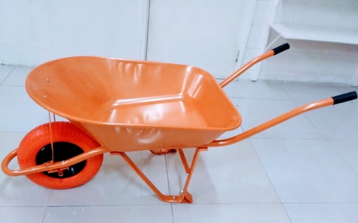 [GS0968] Wheel Barrow Stl Tray 5cu Tubeless Tyre