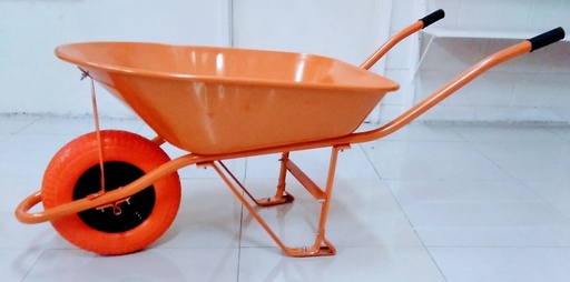 [GS0969] Wheel Barrow Stl Tray 6cu Tubeless Tyre