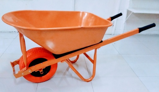 [GS0971] Wheel Barrow Stl Tray 7cu-HD Tubeless Tyre