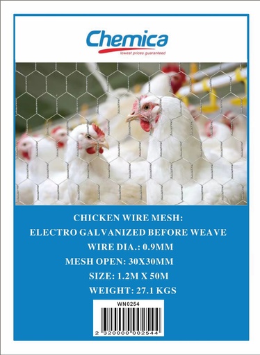 [WN0254] Wire Chicken 1.2m*30*0.9mm*50m