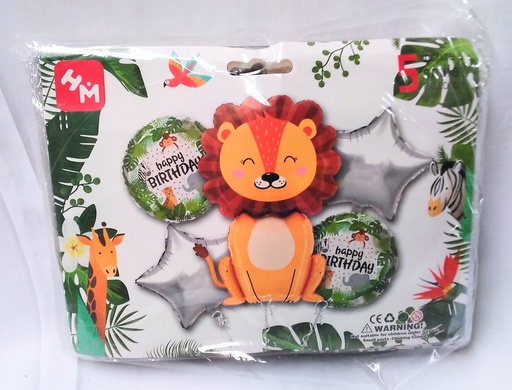 [ST1189] Balloons -Animals B/Day 5pk2318-24