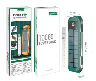 [VI5962] Power Bank Solar 10000mAh NV-15642 Newvew