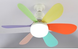 [VI7681] Fan Colour Blade W/Lighting Remote Control FS-HX-R520 