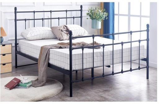 [FP0017] Bedframe DBL Black MBD 8936 1540*2040