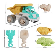 [VI7797] Toy Beach 6pc w/Tip Truck TY981572