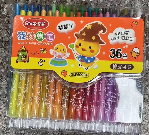 [ST1215] Crayon Rolling Grasp 36pcs GS-05