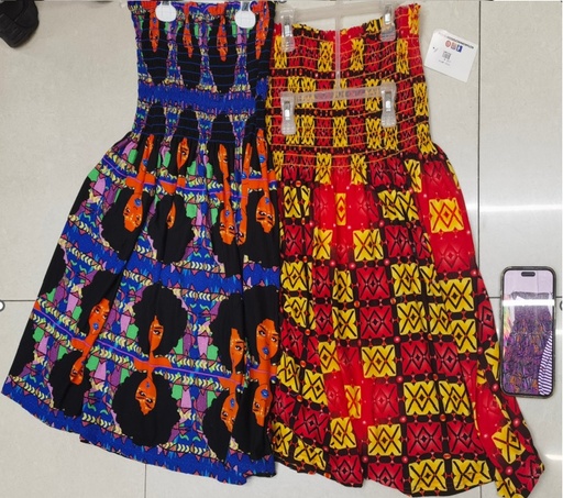 [VI7878] Dress Strapless Ladies Printed Design "Simply Fabulous Y2-0540A-1