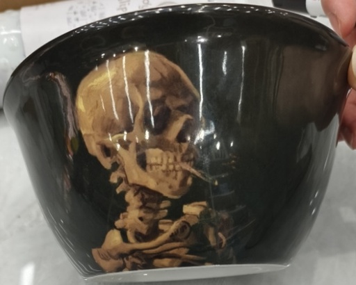 [VI7957] Bowl Ceramic Skeleton Design JX1414