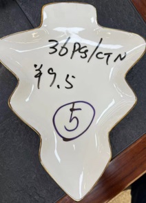 [VI7982] Plate Ceramic Tree Design OY-09