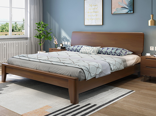 [FP0001] Wooden Bed Single  90*200*87 -107