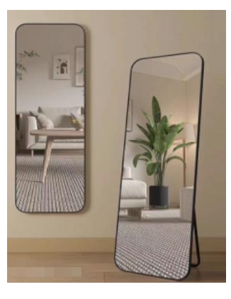 [FP0021] Mirror Black Frame 60x170cm