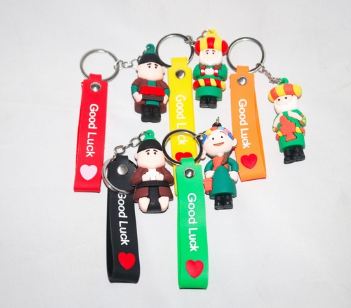 [VI8006] Toy Keychain Characters w/Silicon Strap TY986334