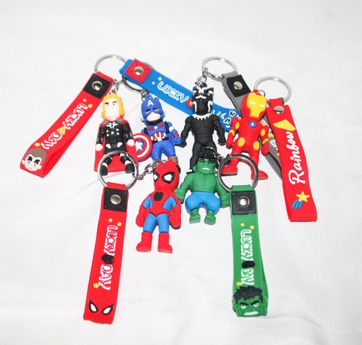 [VI8008] Toy Keychain Super Heros w/Silicon Strap TY986333