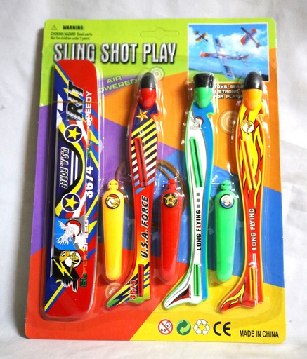 [VI8024] Toy Sling Shot Plane No.JY3388 TY873552