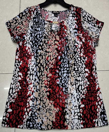 [FC6020] Blouse Ladies Front Keyhole Silk "Byd-Sign" 2-0596-6