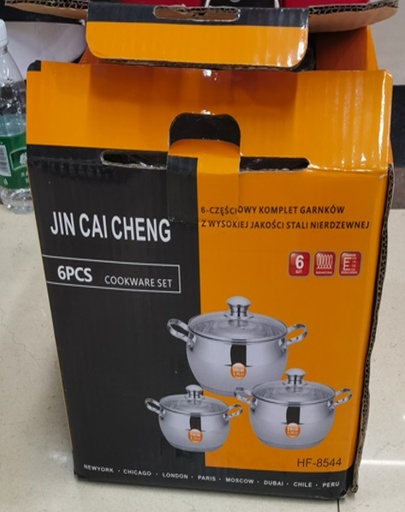 [VI8064] Pot Cooking Bulgy S/S 3pcs HF 8544 16953-3