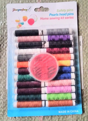 [VI8147] Sewing Kit 24roll sewing thread+Set of Needle 100MK