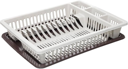 [VI8148] Dish Rack W/3 Utensel Compartment 853