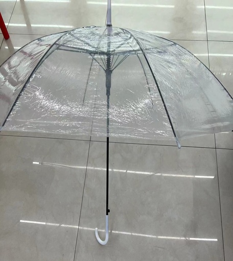 [VI8172] Umbrella Clear Transparent Hook Hndl 10126-3