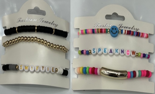 [ST2163] Jewellery Bracelet Bead 3pc/crd