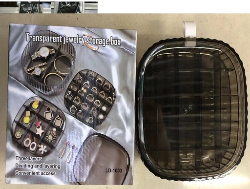 [VI8197] Storage Box Plst 3-layer for Jewelry LD-1003 15784-1