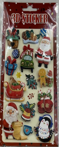 [ST2159] Christmas 3D Sticker Pkt P215-2 10411-8