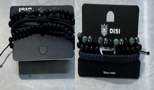 [ST2184] Jewellery Bracelet Beaded 3pcs/card DISI 4455-3-4