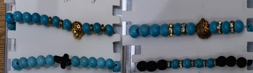 [ST2206] Jewellery Bracelet Bead Blu 4561-7-8-9-10