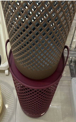 [VI8235] Laundry Basket W/ LID Plst 7108
